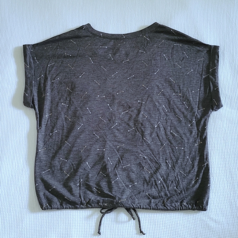 TRU Self Charcoal Space Dye Arrow🏹 Top - NWT - Picture 2 of 11